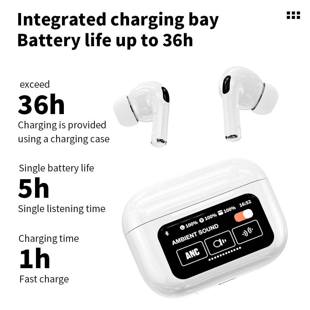 A9 pro Air pods With LCD Touch Display